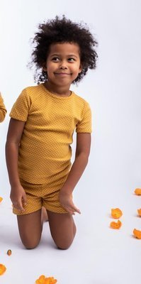 176037 Piżama dziecięca "Michalina" Nicol - musztardowy