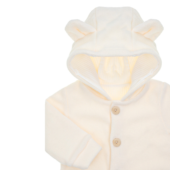 141297 Pajac polarowy + czapka Nicol