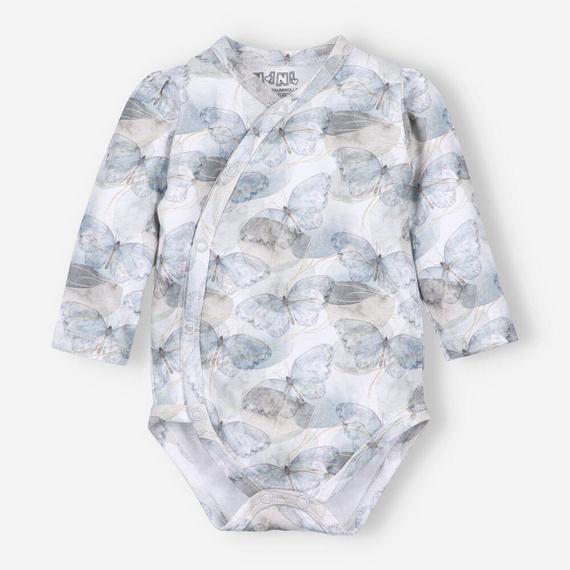 ABN-3424/MOT Butterflies Body kopertowe z długim rękawem Nini druk