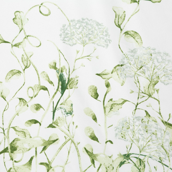 Pościel kwiatowa Buena Design 91 dwustronna miękka z zamkiem elegancka zielona