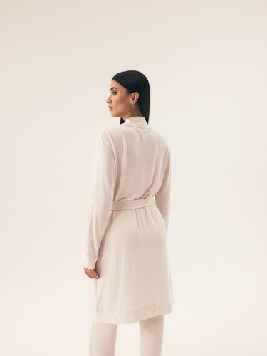 43014 Boar Szlafrok damski Henderson - kremowy