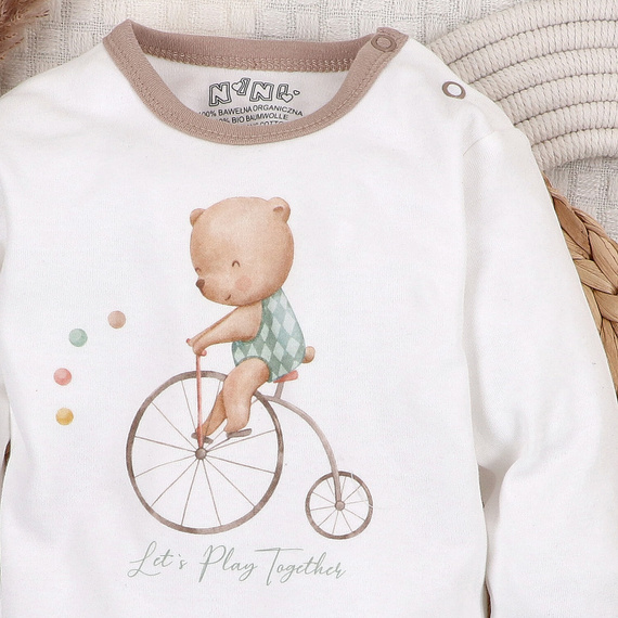 ABN-5584 Circus Body niemowlęce Nini – 100% bawełna organiczna, delikatne dla skóry, polska produkcja