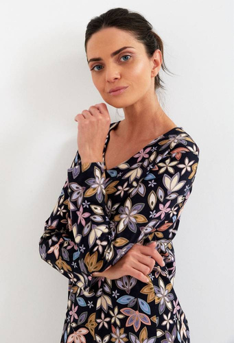 195 Koszula damska CANA -granatowy