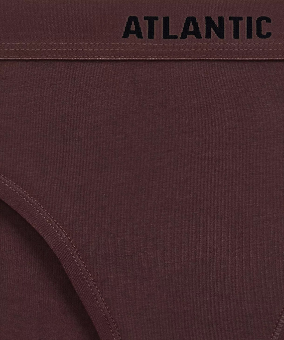 Figi 3CLP-012B Sport A’3 – damskie figi bawełniane, 3-pak, cappucino czekoladowy czarny	