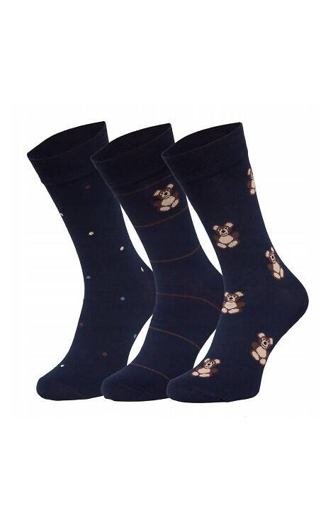 A64 Skarpety Premium A'3 Cornette - granatowy