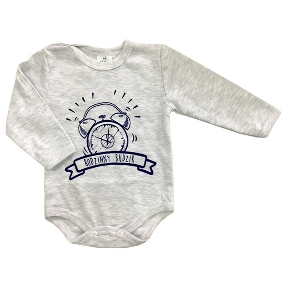 55121961 Body z długim rękawem "Rodzinny budzik" Oscar Kids