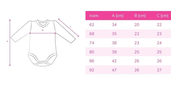 551219135 Body z długim rękawem "Córka idealna" Oscar Kids