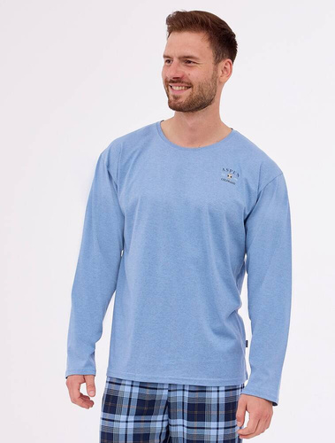 124/264 Aspen 2 Piżama męska Cornette niebieski