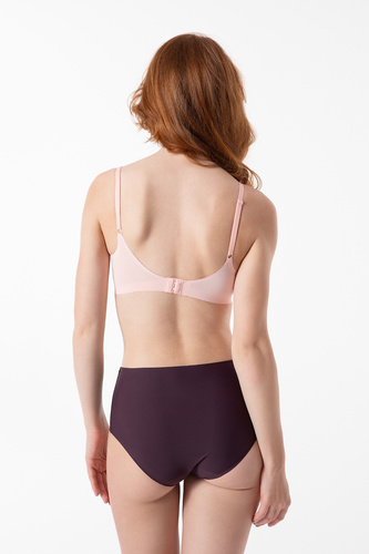 Figi Dark Plum Simple Maxi Julimex – gładkie, bezszwowe, w pudełku