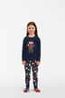 piżama dziecięca granatowa