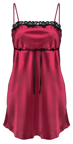 Kalia Halka satynowa koszulka damska DKaren - bordowy