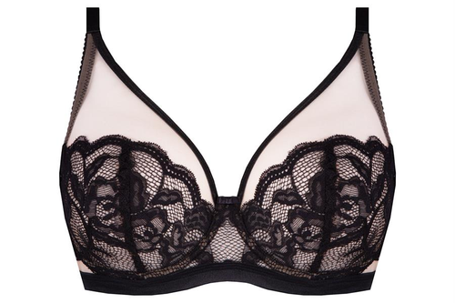 Carmella soft biustonosz miękki Unikat czarny-beżowy