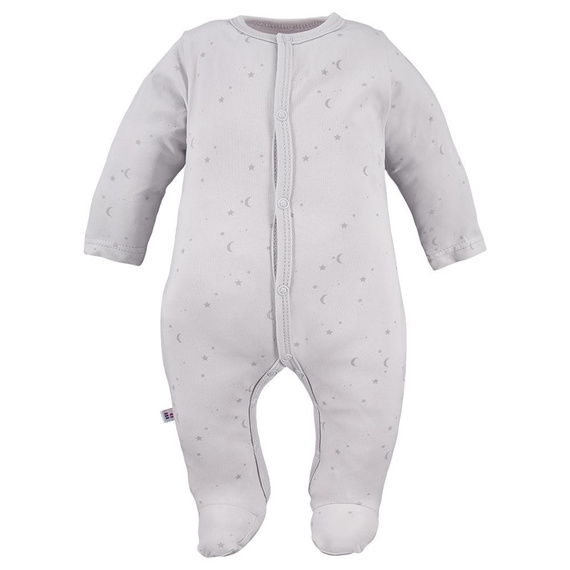 Petite Pajac niemowlęcy Eevi - gwiazdki szare