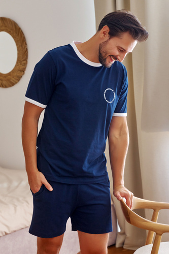 7218 Piżama Męska Doctor Nap - navy blue