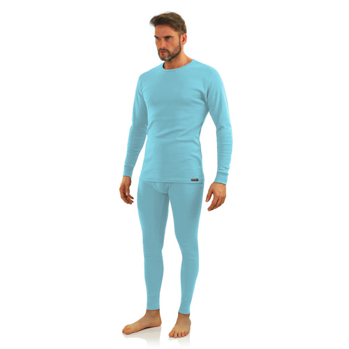 111 Podkoszulek bawełniany z długim rękawem Sesto Senso- niebieski