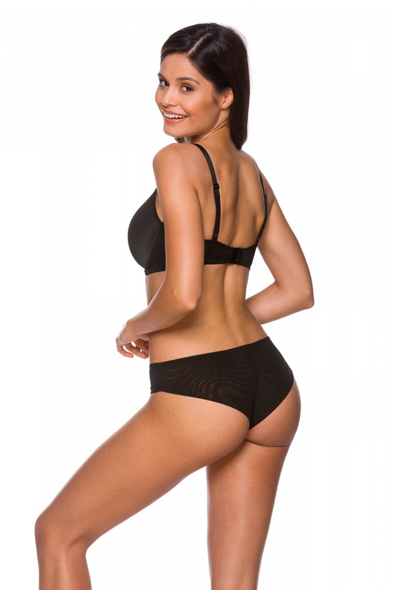 138 Biustonosz usztywniany Lupoline - czarny