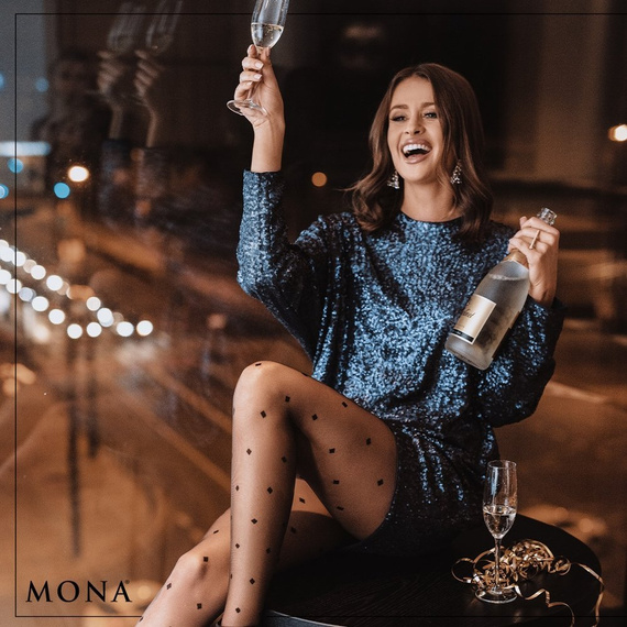 Diamond Girl Rajstopy Damskie Mona 13den - nero