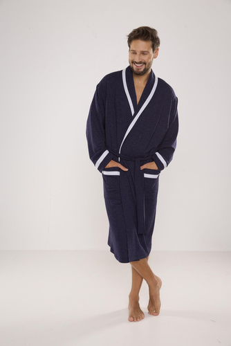 564 Bruno szlafrok męski De Lafense - jeans