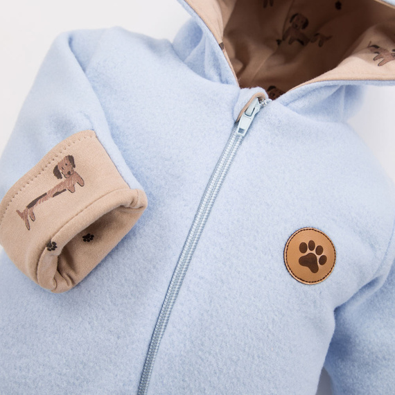 Run & Fun Kombinezon polarowy Eevi - niebieska