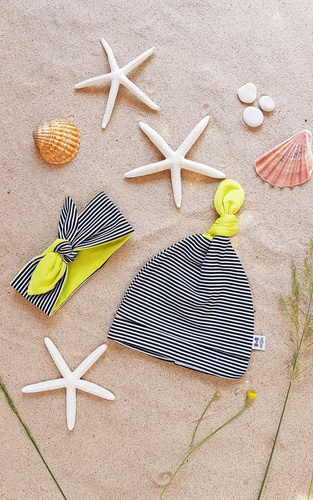 2216 Neon Zebra Opaska supełek Marija - paski