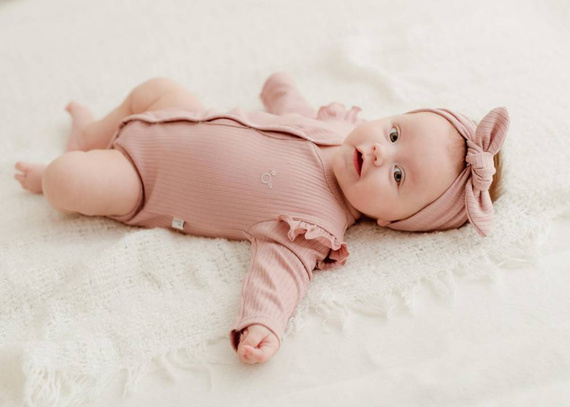 Basic Body niemowlęce rozpinane Koala - różowe