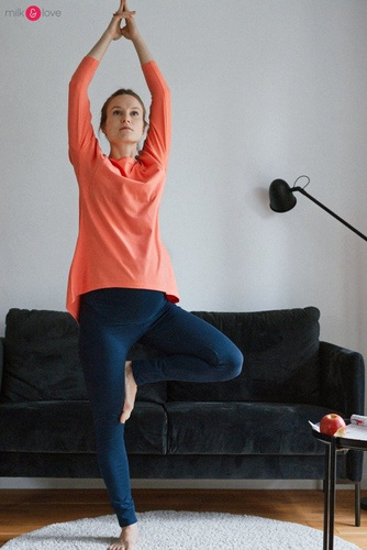 Legginsy ciążowe z wysokim pasem  Milk&Love granatowe