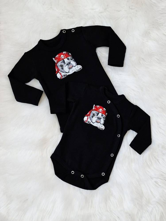 Pirat Body z długim rękawem Bambarillo czarny