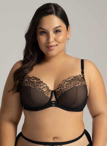 2143 Biustonosz półusztywniany   Ava - czarny