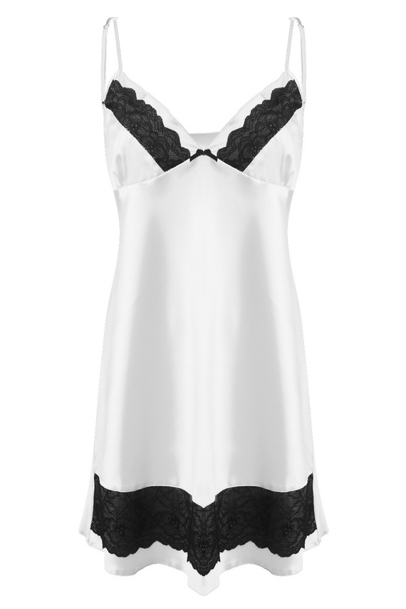 Iris Halka satynowa koszulka damska DKaren - jasny ecru