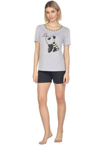 653 Piżama damska Regina  -szary