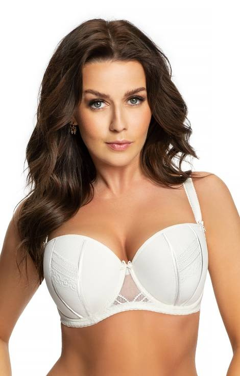 Gorsenia K 671/1 Martynika Biustonosz balkonetka - kremowy