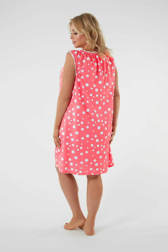 Raba koszula nocna i do karmienia, szerokie ramiączko Italian Fashion - druk malinowy