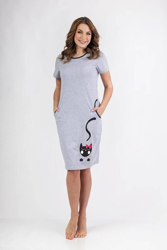 152 Koszula nocna Regina - szary