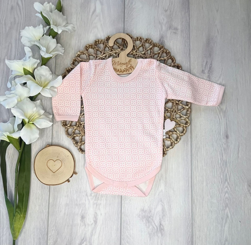 Mamatti Body niemowlęce BD15926 bawełna długi rękaw kwiatki