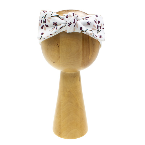 217065 Alisa Opaska Nicol bawełniana z kokardką – kwiatowy wzór