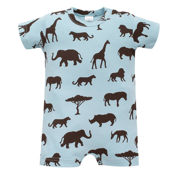 Safari Rampers niemowlęcy Pinokio - afryka niebieski