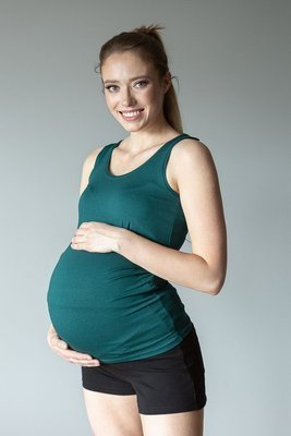 022 Damski top  MIRACLE-butelkowa zieleń