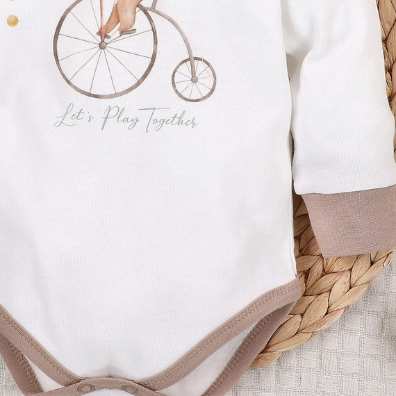 ABN-5584 Circus Body niemowlęce Nini – 100% bawełna organiczna, delikatne dla skóry, polska produkcja