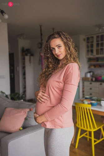 Two Ways bluzka ciążowa i do karmienia dwustronna Milk&Love herbal rose