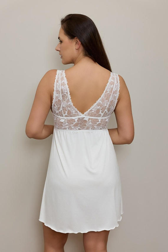 oszula Hannah Big KM32 Mefemi by Nipplex Milk Wiskoza Koronka Plus Size