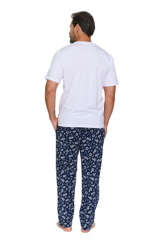 Piżama Męska Doctor Nap 7554 Sunny Coast Bawełna Długie Spodnie
