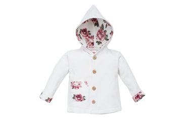 11218E "ROSES" Bluza dresowa Makoma ecru