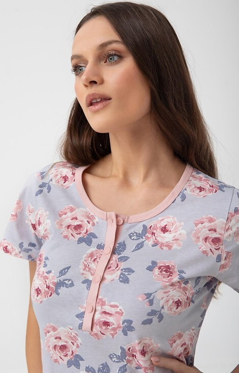 260 Koszula nocna Luna - szary