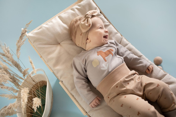 Wooden Pony Rozpinane body Pinokio - beż