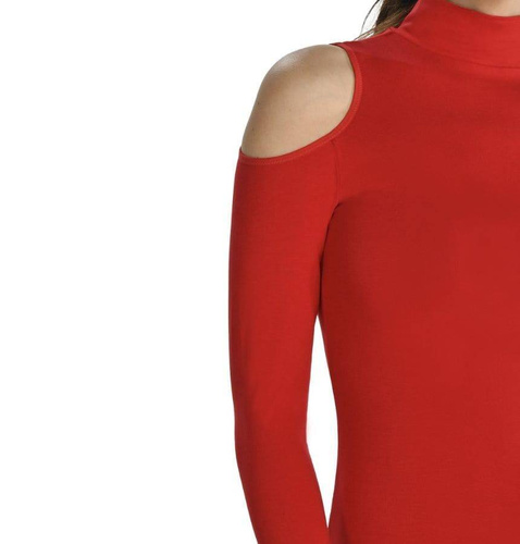 2445 Janett body damskie z półgolfem Teyli - red