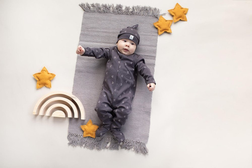 "Dreamer" Pajac niemowlęcy Pinokio - grafit druk