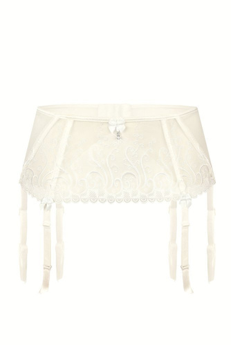 Anuk Pas do pończoch Róża ecru