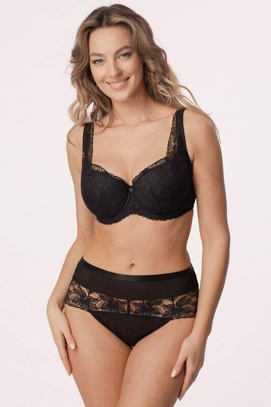 Laura Big Biustonosz full cup Mefemi -czarny