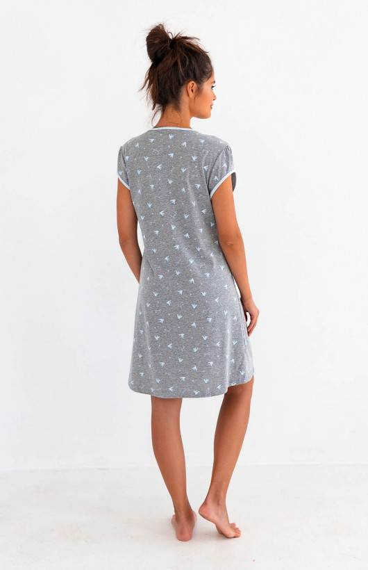 Sensis Eleanor Koszula Nocna - szary melanż