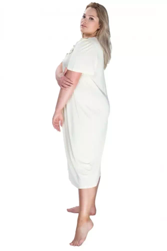 86584 Diana Summer koszula nocna damska Mewa kremowy